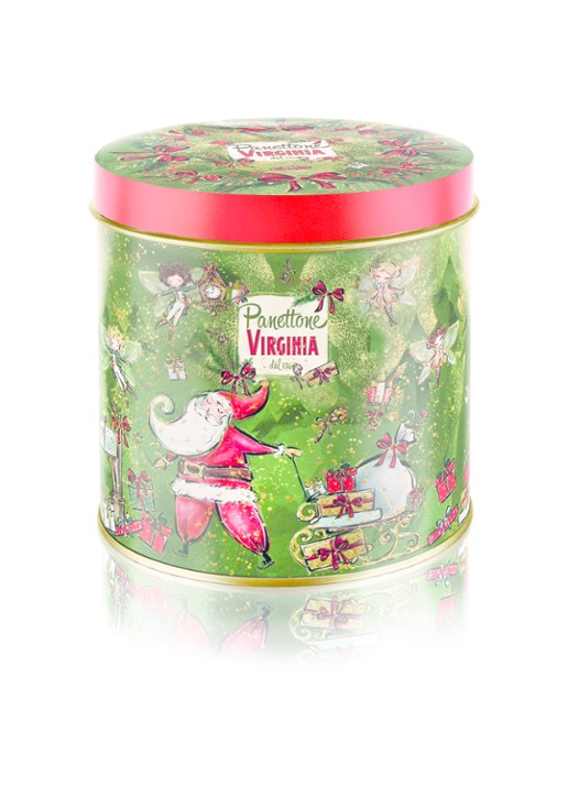 Amaretti Virginia Virginia Panettone Tradizionale Alto in blik 1000 gram