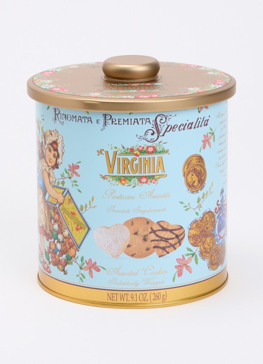 Amaretti Virginia Virginia Pasticcini koekjes in blik 260 gram - voorkant 2 undefined