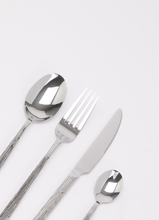 Amefa Calligraphy bestekset 24-delig - voorkant 2 zilver