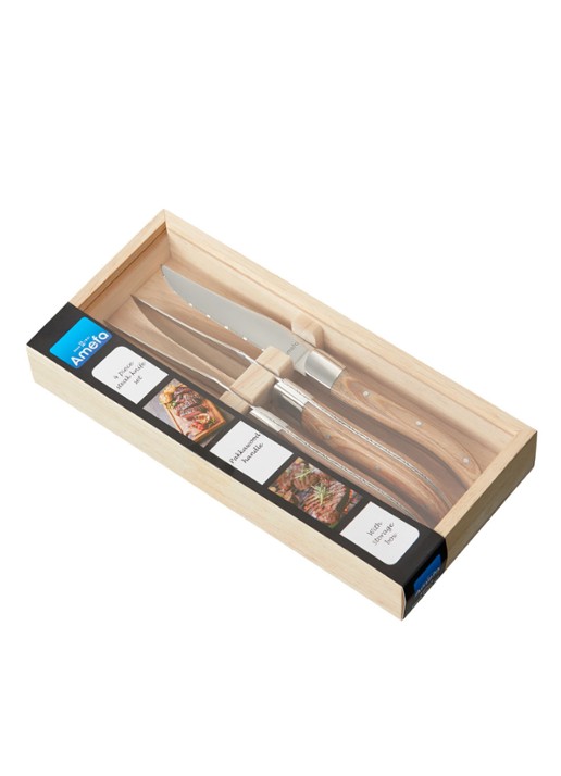 Amefa Royal Steak steakmessen set van 4 - detail 2 lichtbruin