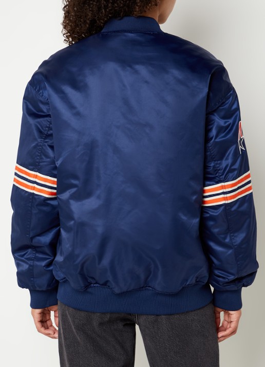 America Today Joel gewatteerd bomberjack met patch - achterkant 3 donkerblauw