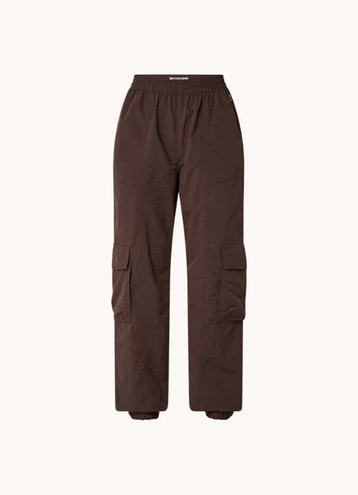 America Today Perry high waist tapered fit cargobroek  - voorkant 2 bruin