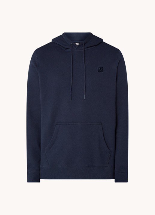 America Today Sanford hoodie met logoborduring - voorkant 4 donkerblauw