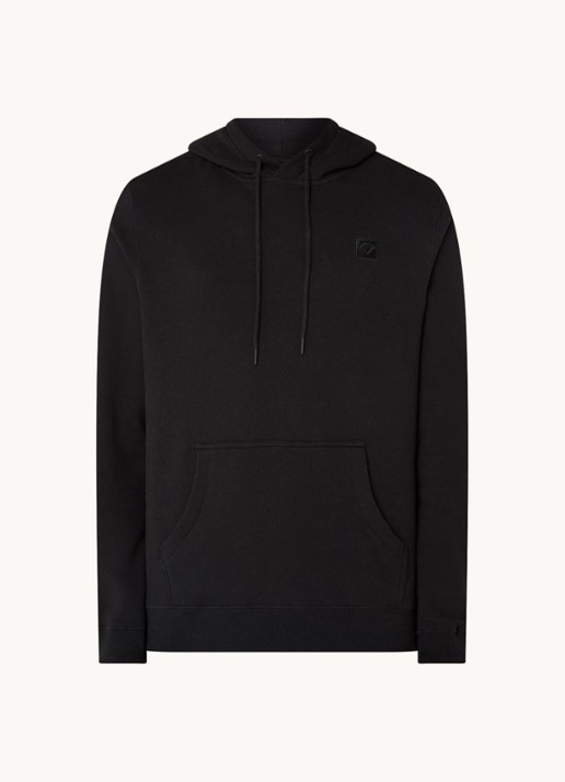 America Today Sanford hoodie met logoborduring - voorkant 2 zwart