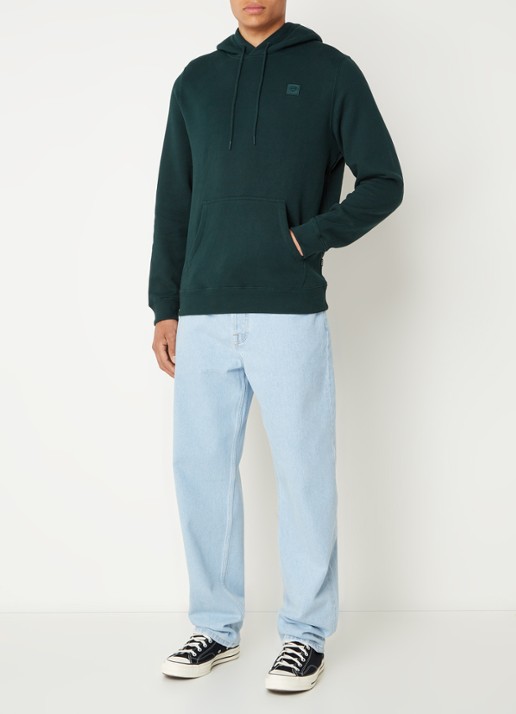 America Today Sanford hoodie met logoborduring - voorkant 2 groen