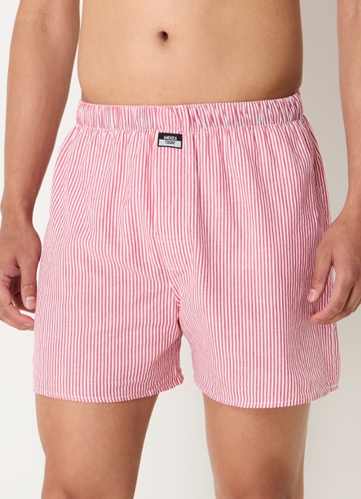 America Today Thomas boxershort met streepprint - detail 3 rood
