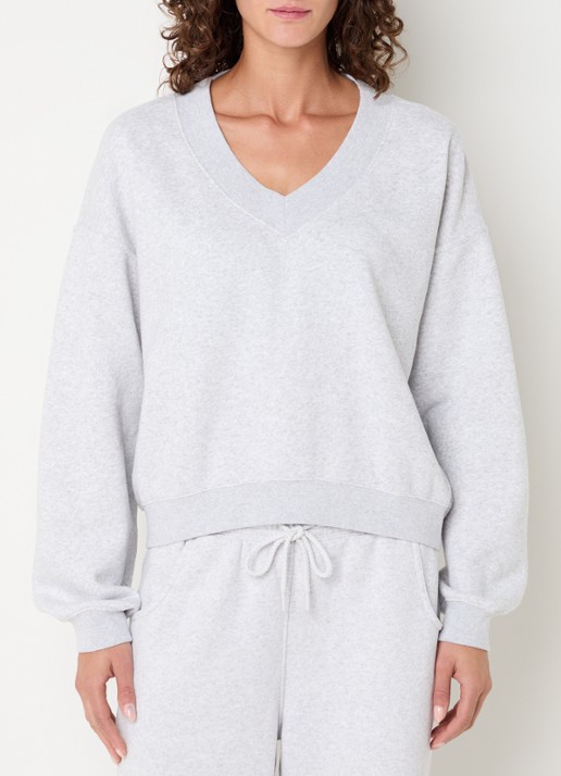 American Vintage Chine sweater met V-hals