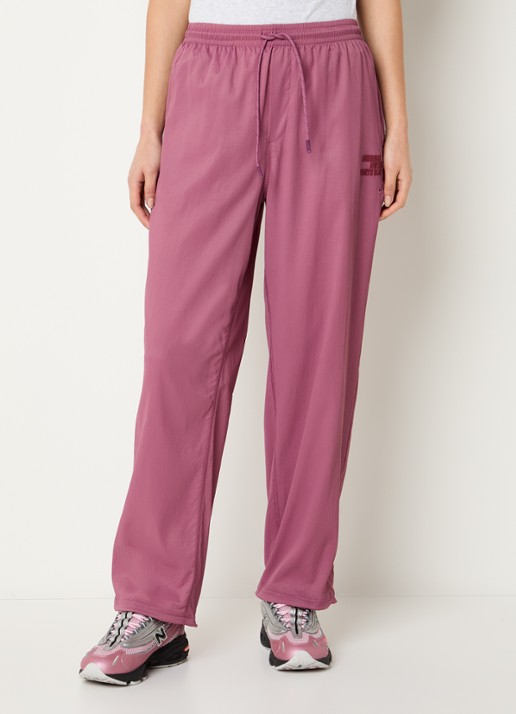 American Vintage Dyffow high waist sport broek met logo en ritszakken