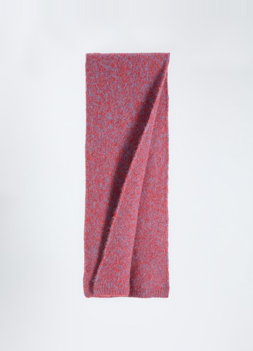 American Vintage East sjaal in alpaca wolblend 180 x 42 cm - voorkant 3 rood