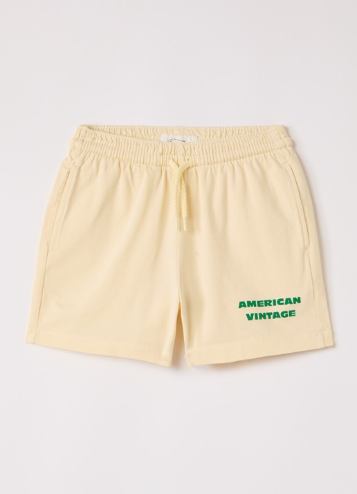 American Vintage Fizvaley straight fit kortebroek met logo