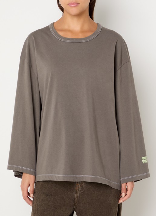 American Vintage Fizvalley long sleeve met ronde hals