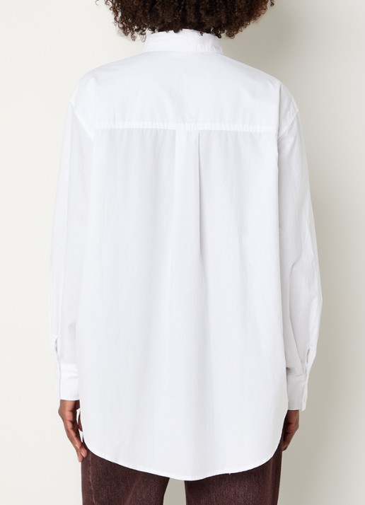 American Vintage Havana blouse met borstzak - achterkant 3 wit