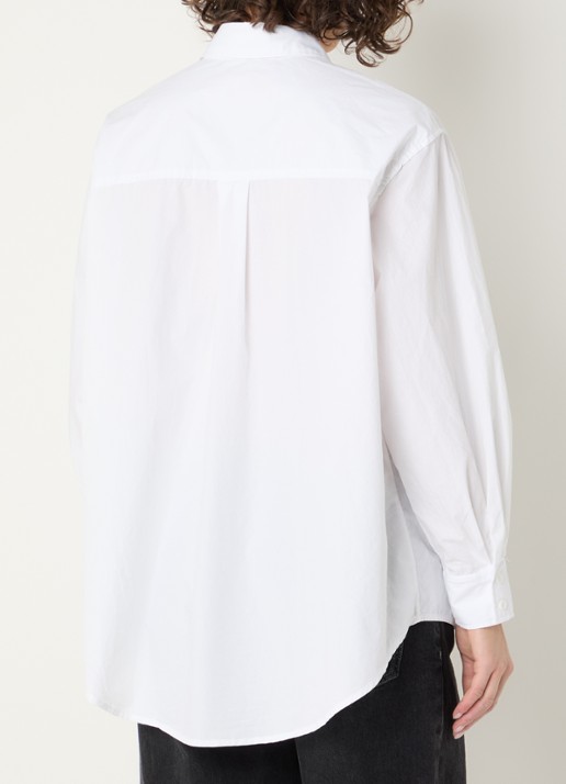 American Vintage Havanarow blouse met borstzak - achterkant 3 wit