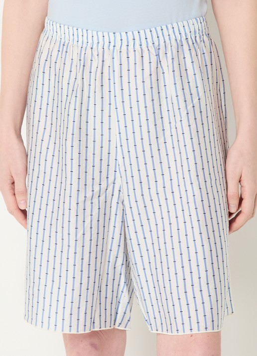 American Vintage High waist wide fit korte broek met streepprint
