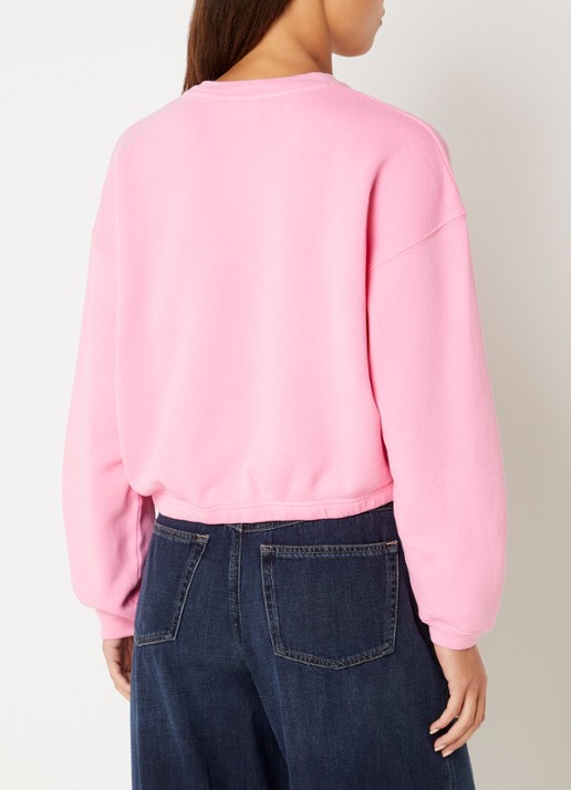 American Vintage Izubird sweater met logo - achterkant 4 roze