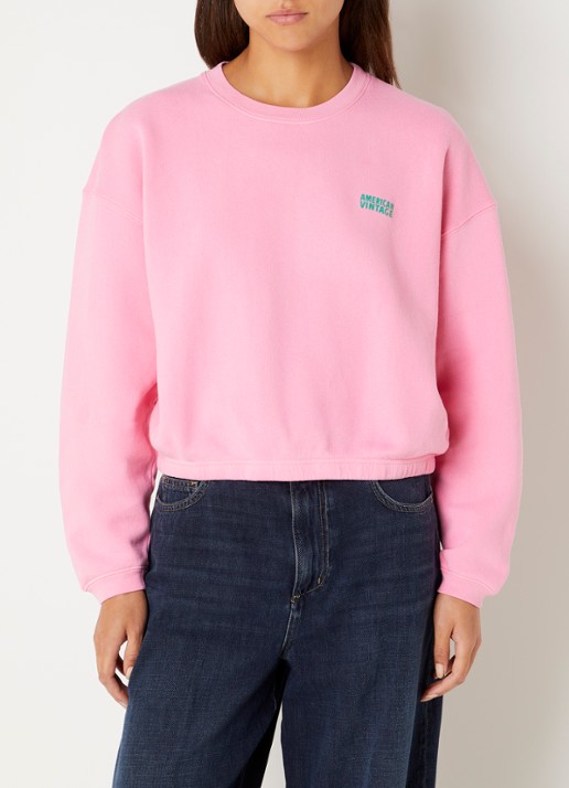 American Vintage Izubird sweater met logo