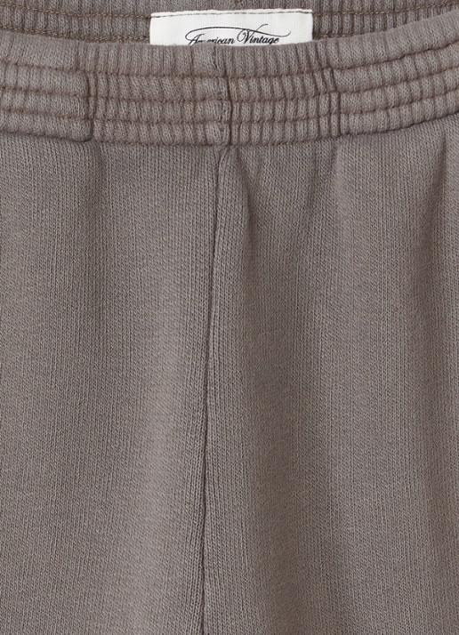 American Vintage Izubird tapered fit joggingbroek met logo - detail 3 lichtbruin
