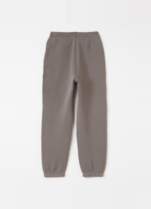 American Vintage Izubird tapered fit joggingbroek met logo - voorkant 2 lichtbruin