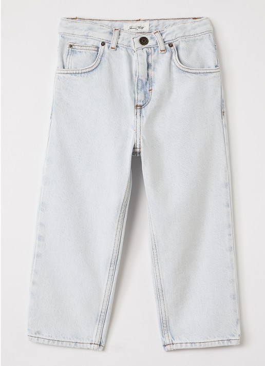 American Vintage Joybird straight leg jeans - voorkant lichtblauw