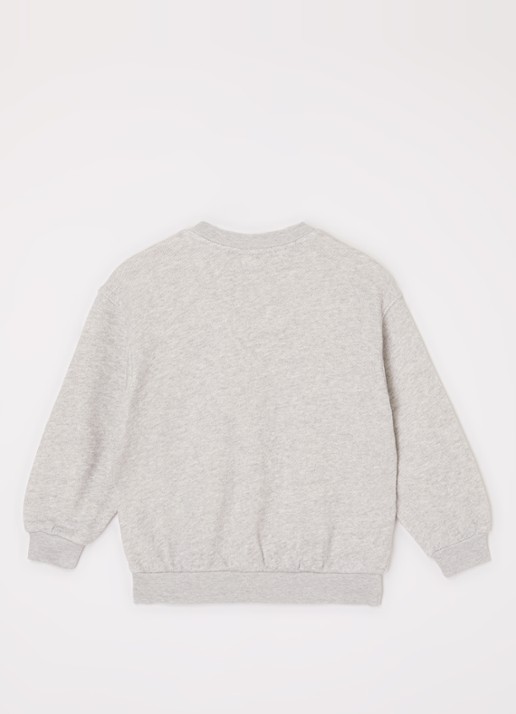 American Vintage Kodytown sweater van  katoen - voorkant 2 grijsmele