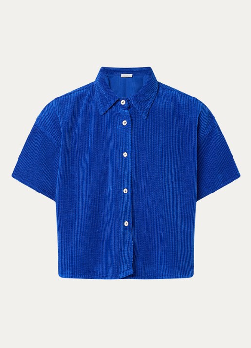 American Vintage Padow cropped blouse van corduroy