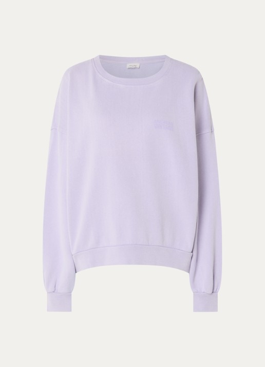 American Vintage Parme sweater met logo - voorkant 3 paars