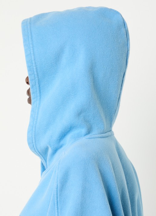 American Vintage Plizzy hoodie met logo - detail 5 royalblauw