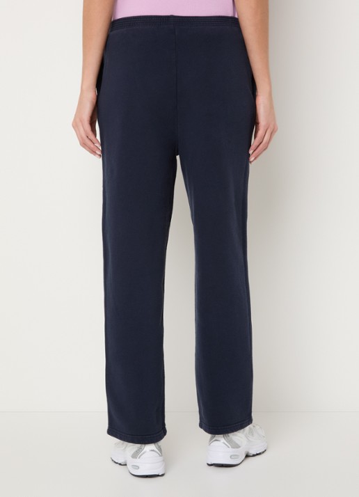 American Vintage Plizzy straight fit joggingbroek met logo  - achterkant 4 donkerblauw