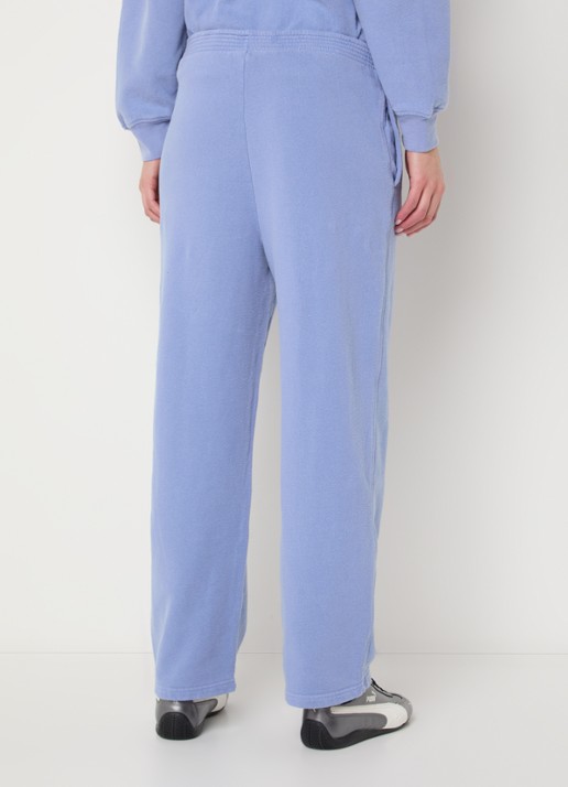 American Vintage Plizzy straight fit joggingbroek met logo  - achterkant 3 lavendel