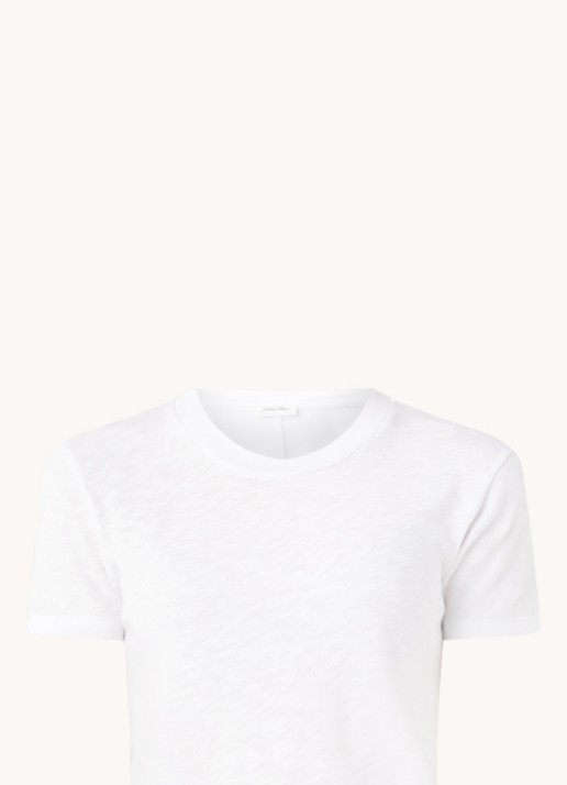 American Vintage Sonoma T-shirt met ronde hals  - voorkant wit