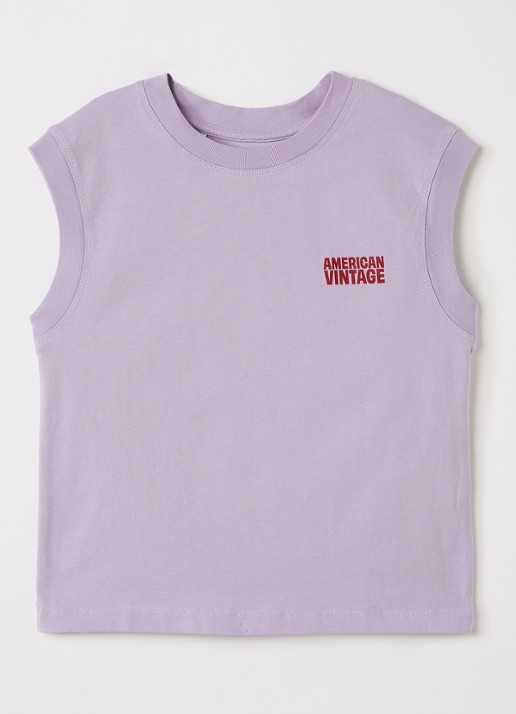 American Vintage T-shirt met logoprint