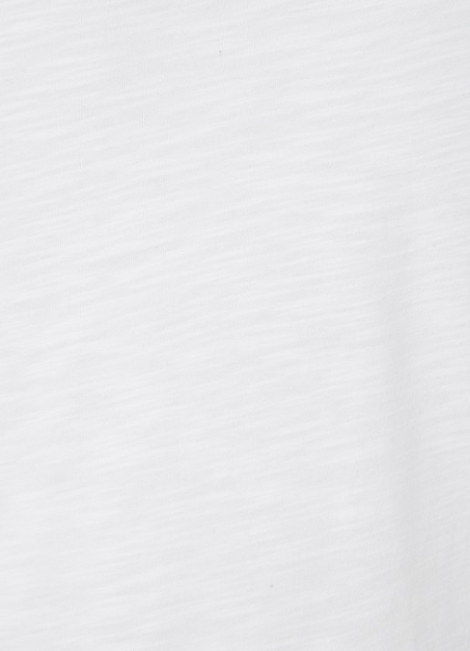 American Vintage T-shirt met V-hals - detail 3 wit