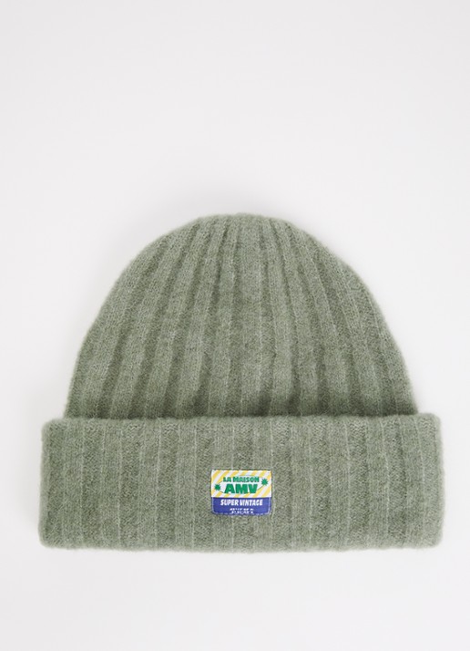 American Vintage Vitow fijngebreide muts in alpaca wolblend