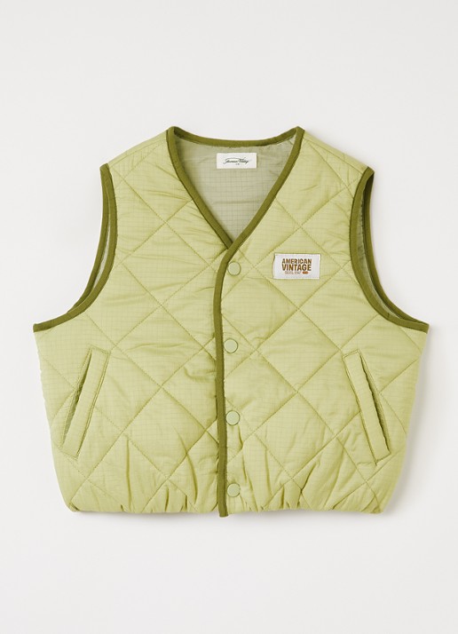 American Vintage Yupibam bodywarmer met quilt patroon