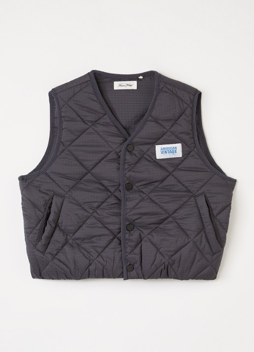 American Vintage Yupibam bodywarmer met quilt patroon