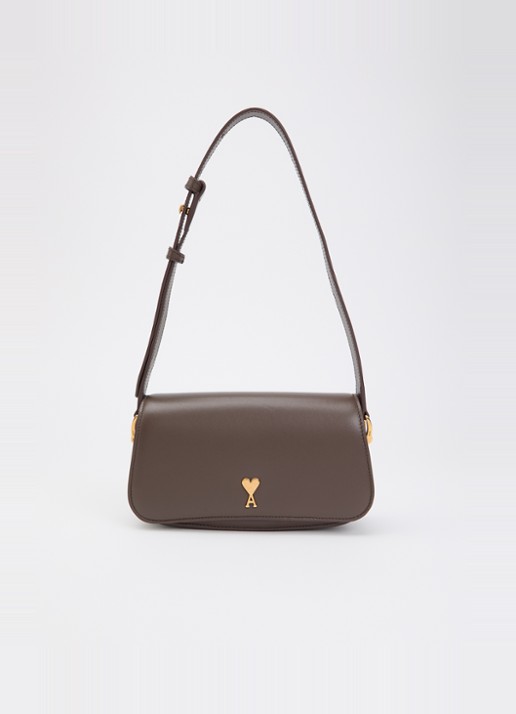 AMI Paris Crossbodytas van leer met verstelbare schouderriem