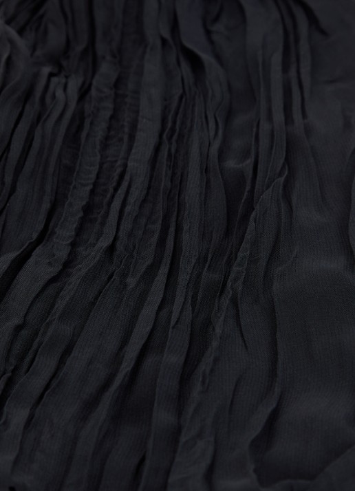 AMI Paris Crumples Gavroche sjaal - detail 2 zwart