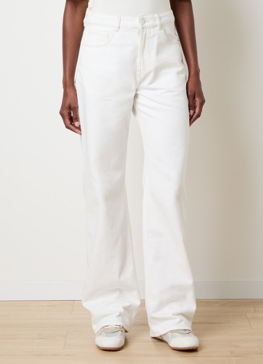 AMI Paris High waist flared jeans met gekleurde wassing