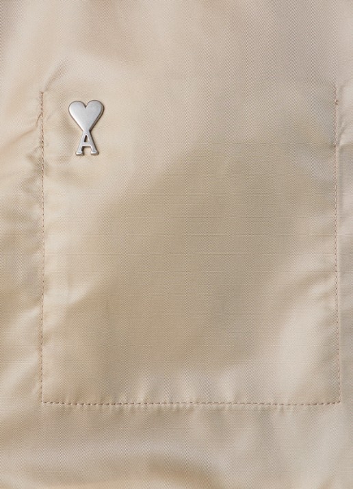 AMI Paris Jack met logo en steekzakken - detail 4 beige