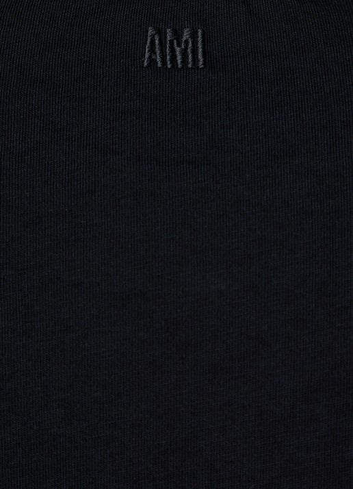 AMI Paris Longsleeve met logoborduring - detail 2 zwart