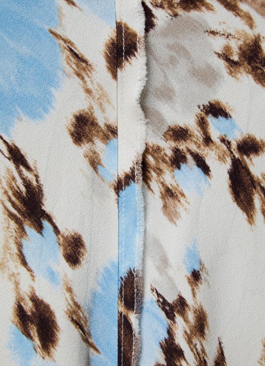 AMI Paris Midi rok met print - detail 5 creme