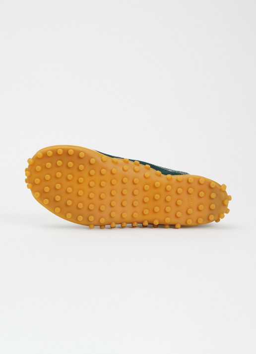 AMI Paris Mirage sneaker met schapenleren details - detail 4 groen
