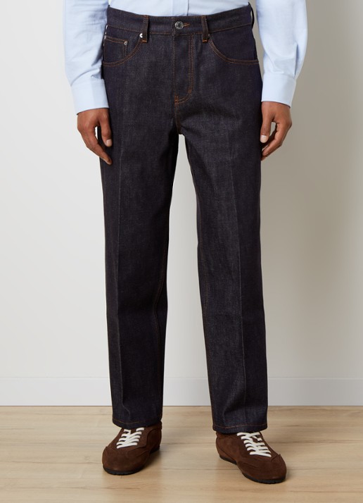 AMI Paris Parisian straight fit jeans met donkere wassing