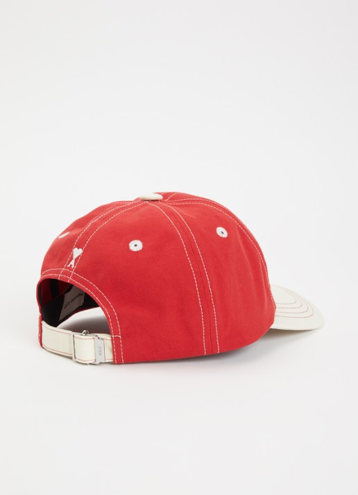 AMI Paris Pet met logoborduring - detail rood