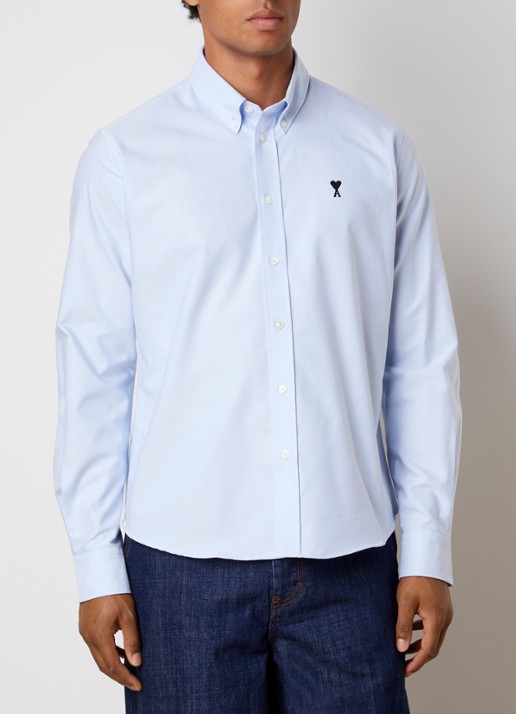 AMI Paris Quota blouse met logoborduring