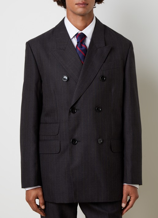 AMI Paris Regular fit colbert met klepzakken
