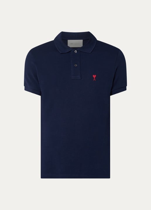 AMI Paris Regular fit polo met logo