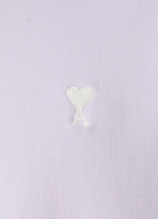 AMI Paris Sweater met logoborduring - detail 5 lila