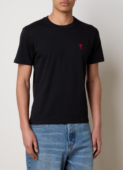 AMI Paris T-shirt met logoborduring