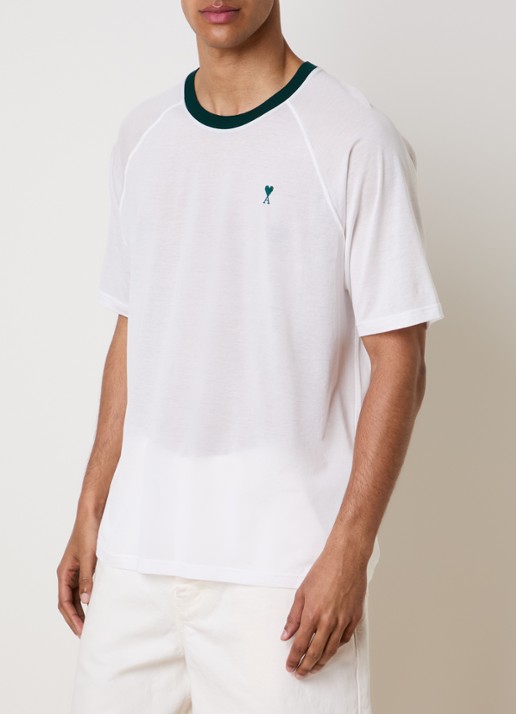AMI Paris T-shirt met logoborduring